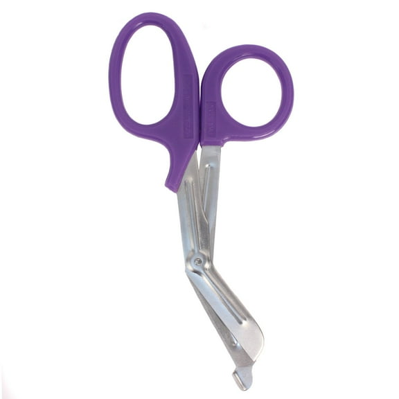 MedITAC Stainless Steel Medical Scissors, Surgical Wound Care Shears, 7.25", Purple, 1 Pack