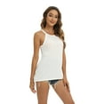 thumbnail image 3 of WBQ Women's Basic Halter Top Shirt Casual Sleeveless Vest White XS-XL, 3 of 7