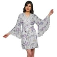 thumbnail image 1 of Moomaya Robe de Chambre en Coton pour Femmes Robe de Mariée Courte Imprimée, 1 of 6