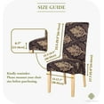 thumbnail image 6 of 1,4,6,8 Pack Large Dining Room Chair Covers, Oversized Chair Cover For Dining Room, Oversize Dining Chair Slipcover, XL Dining Chair Slipcover, Kitchen Chair Protector Set Of 4,6,8, Baroque, 6 of 6
