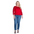 thumbnail image 7 of Plus Size Cold Shoulder Grommet Detail Top, 7 of 7