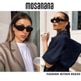thumbnail image 2 of Gafas de sol mosanana Trendy Rectangle UV400 para mujer y hombre, 2 of 6