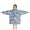Blue Daisy Flower-1, variant on Colorful Daisy Flower Floral Pattern Blanket Hoodies for Kids 6-13YR Oversize Wearable Blanket Hoodies for Boys Girls Teens