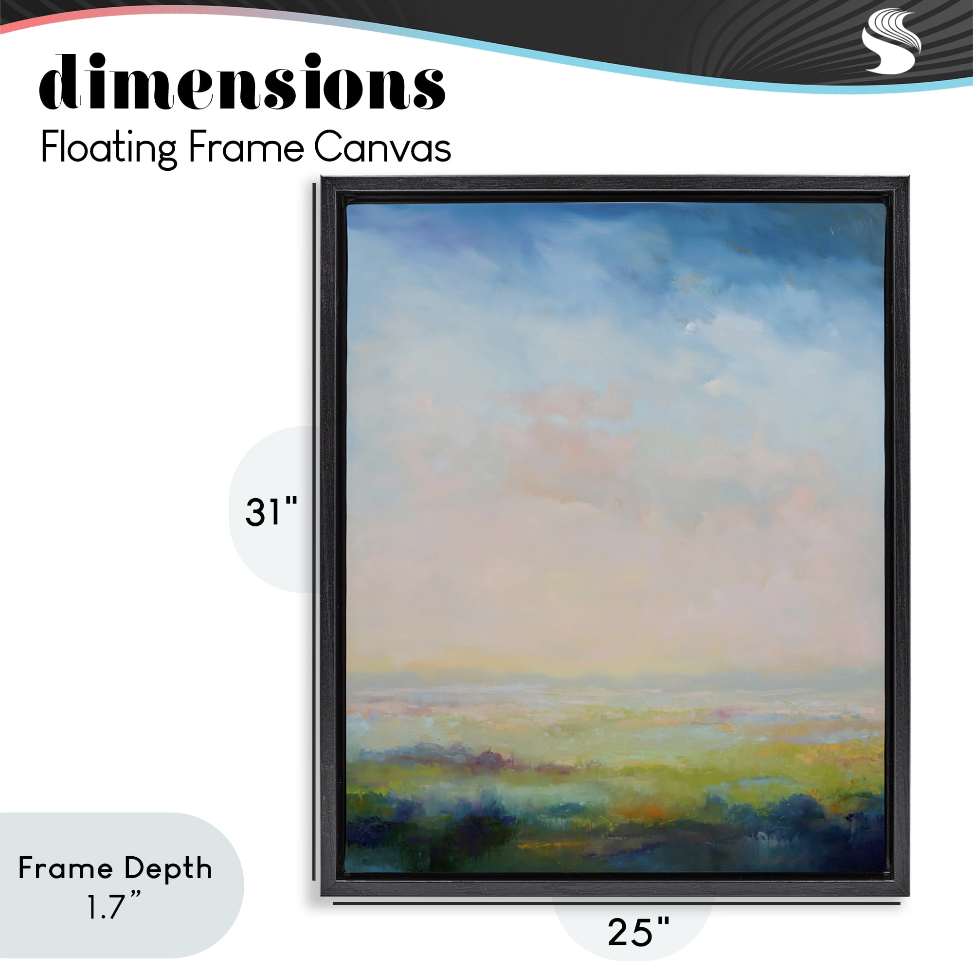 Stupell Industries Mystic Marsh Serenity Black Framed Floater Canvas Wall Art, design by William McCarthy