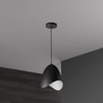 thumbnail image 2 of Dainolite 1 Light Steel Pendant, Black Finish, 2 of 11