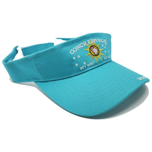 Conch Republic of Key West Light Tan / Khaki / Taupe Visor - "We Seceded Where Others Failed" Embroidered 100% Cotton Unisex Ladies Visor