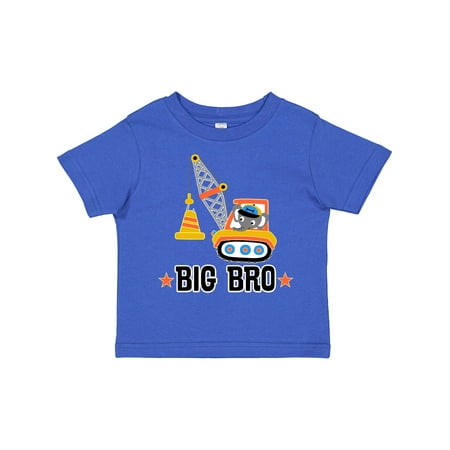 

Inktastic Big Bro Announcement Construction Truck Brother Gift Toddler Boy Girl T-Shirt