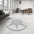 thumbnail image 4 of Ahgly Company Machine Washable Indoor Rectangle Transitional Platinum Gray Area Rugs, 4' x 6', 4 of 7