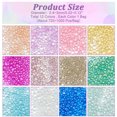 thumbnail image 2 of 12 Bags 12 colors Glass Beads No Hole Round Mixed color 0.4-3mm 720-1000pcs/bag 1 bag/color, 2 of 5