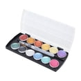 thumbnail image 3 of Watercolor Paint Solid 12 Colors Portable Pigment Art Set for Painting Graffit Design, 3 of 8