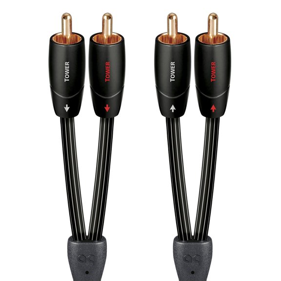 Cables de audio AudioQuest Tower RCA de 0,6 m para 1 m 2 x RCA
