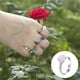 thumbnail image 5 of Anillos de piedra de cristal, joyería de cristal irregular, decoración navideña sencilla, trabajo Rosado, 5 of 8