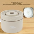 thumbnail image 3 of Bento Box, 550ml Stainless Steel Insulated Lunch Box Stackable Lunch Container Portable 2 Tier Round Bento Lunch Box Leakproof Thermal Food Container For Adult, 3 of 8