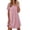 Light Pink, variant on Ekouaer Womens Nightgowns Short Sleeve Sleepshirt V Neck Top Shirt Dress Soft Nightshirts Loose Loungewear