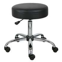 Boss Office Products Antimicrobial Vinyl Medical Stool, Black