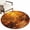 Burnt Sienna, Warm Clay, Forest Moss, Maple Red, variant on Round Area Rugs 4Ft, Fall Pumpkins Non-Slip Washable Circle Rugs Carpet, Farmhouse Country Maple Leaves Orange Indoor Outdoor Rug Floor Mats Throw Runner for Bedroom Living Room Bathroom