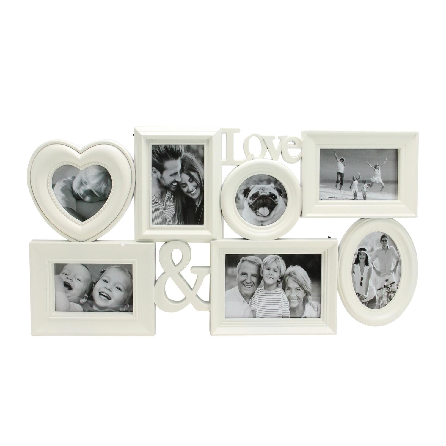 26 5 White Multi Sized Love Photo Picture Frame Collage Photo Picture Frame Collage
