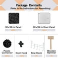 thumbnail image 6 of Cube Storage Organizer with Doors, 12-Cube Shelves, Closet Cabinet,  Plastic Modular Bookshelf, Black, 6 of 6