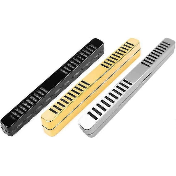 3pcs Rectangular Humidor Smoking Cigar Humidor Humidifier Bar-Type Tobacco Gadget Accessories for Cigars,160mm,black,gold,silver,Cigar Humidifier