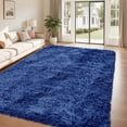 thumbnail image 2 of 8x10 Area Rug for Living Room:Ultra Soft Fluffy Shag Beige Rugs,Large Fuzzy Plush Indoor Non Slip Carpet Washable Rug for Bedroom Kids Nursery Office Dorm Modern Decor(Navy Blue 8'x10'), 2 of 7