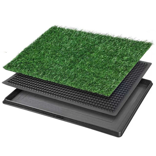 jesticaly Pee Grass For Dogs With Tray Delivers 6090CM Spacious Opportunity For Canine Relief Encourages Good Habits 1 set