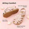 thumbnail image 5 of Dream Pairs Toddler Girls’ Closed‑Toe Flower Summer Dress Sandals, 5 of 6