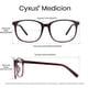 thumbnail image 3 of Cyxus Lentes para Computadora Hombres y Mujeres Anti Luz Azul Lente Antireflejant Bloqueo UV Antifatiga Anteojos 8121T29 Cyxus Style, 3 of 5