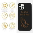 thumbnail image 4 of Case Yard Wooden Case for iPhone-12-Pro-Max Soft TPU Silicone cover Slim Fit Shockproof Wood Protective Phone Cover for Girls Boys Men and Women Supports Wireless Charging In God We Trust Design, 4 of 7