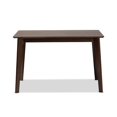 thumbnail image 2 of Baxton Studio 193271277735 Seneca Modern & Contemporary Wood Dining Table, Dark Brown, 2 of 5