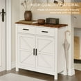 thumbnail image 4 of Modern Farmhouse Kitchen Cabinet | Storage Buffet with Coffee & Drawers | Living Room or Dining Room Sideboard, 4 of 7