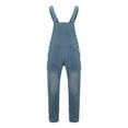 thumbnail image 2 of Vividxx Mens Casual Pants Versatile Overalls Male Denim Suspenders Fashion Pocket Baggy Jeans Solid Color Male Overall Jean Romper Trousers Classic, 2 of 6