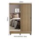 thumbnail image 3 of Ropero Closet Madesa Luke 2 Puertas 1 Espejo y Pies Marrón, 3 of 7
