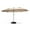 Beige, variant on Home Zone Living 15x9 Ft Double Head Patio Umbrella with Base, 36 LED Lights, Sand Bags, UV resistant & Waterproof, 213 LBS Total Weight, Beige Tan