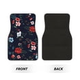 thumbnail image 2 of Fotbe Vintage Rose Juego de 4 Tapetes para Auto con Estampado – Alfombrillas de Goma Reforzada, Diseño Antideslizante, Protección para Todo el Año – Vehículos, Autos, Camionetas y SUVs, 2 of 7