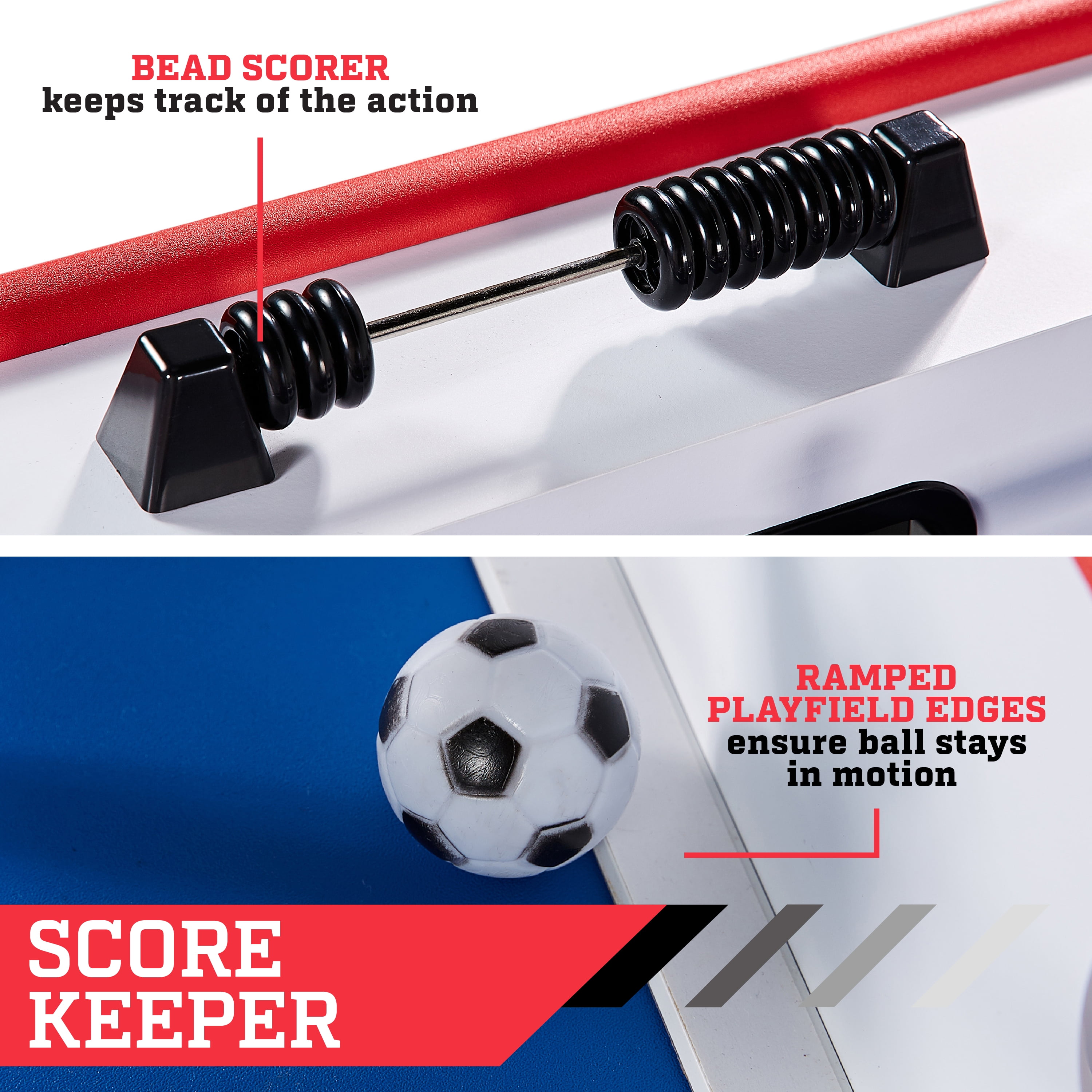 56” Arcade Foosball Table Competition Size, Soccer, Grey/Black by Hall of Games