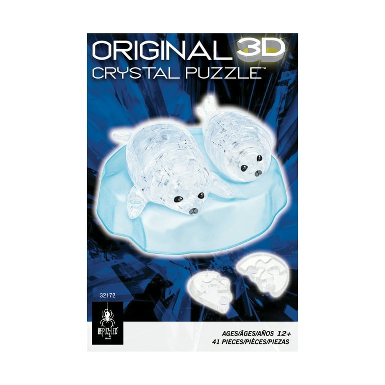 BePuzzled 3D Crystal Puzzle: Seals: 41 Pcs - Walmart.com