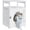 White, variant on BarefHaven Hidden Cat Litter Box Enclosure Furniture with Storage Shelf | Decorative Cabinet, Open Tier for Supplies, 119 lb Top Doubles as End Table, Keeps Litter Contained, Easy Assembly, White