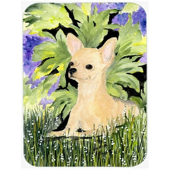 15 x 12 in. Chihuahua Glass Cutting Board - Large