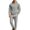 A Gray, variant on Men's 2 Piece Outfits Crew Neck Sweatshirt Ndbuld Men's Check Crew Neck Sports Solid Color Set Loose Drape Versatile For Fitness And Commuting Two-piece Set Coffee,S