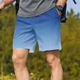 thumbnail image 2 of Stamzod Men's Workout Shorts Lightweight Gym Running Athletic Shorts with Pockets Elastic Waist Outdoor Hiking Shorts Light Blue-1 S, 2 of 6