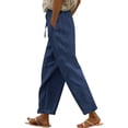 thumbnail image 1 of Women's Casual Pants for Everyday Wear - Stylish Side and Back Pockets for Spring/Summer, 1 of 6
