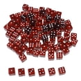 thumbnail image 1 of Esquirla 100pcs 6-sided Game Dice 15mm Dice for Board Games and Teaching Math Brown, 1 of 8