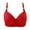 Red, variant on Penkiiy Women Bras Front Buckle Thin Bra Non-slip Upper Support Big Chest Show Small Invisible Bra Wedding Party Special Glossy Underwear Beige Bras