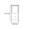 thumbnail image 5 of Cox Modular Closet System, 3 Storage Drawers, Hanging Rod, Black Metal, 5 of 5