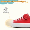 thumbnail image 3 of Toddler Shoes for Girls Boys Low Top Kids Canvas Sneakers Classic Adjustable Strap Casual Shoes Comfy Fashion Running Walking Sneaker Indoor Outdoor, 3 of 6