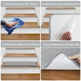 thumbnail image 6 of PURE ERA 8" X 30" Carpet Stair Treads Plush Wooden Steps Rugs Non-Slip Tape Free Self Adhesive (14 Pieces,Gray), 6 of 8