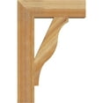thumbnail image 3 of Ekena Millwork 4"W x 16"D x 24"H Funston Block Rough Sawn Bracket, Western Red Cedar, 3 of 4