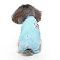 thumbnail image 4 of Pet Christmas Outfits Warm Flannel Clothes Dogs Costume Jumpsuit Pajamas PJs Outwear, 4 of 9