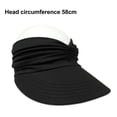 thumbnail image 2 of Sombrero para el sol para mujer, gorra con visera de playa con ala ancha para deportes, playa, golf, senderismo, gorra superior vacía para deportes al aire libre, 2 of 5