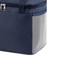 thumbnail image 2 of Bolsa Térmica Bolsa de almuerzo de película de aluminio Bolsa de picnic antiincrustante para oficinas escolares (L azul oscuro), 2 of 5